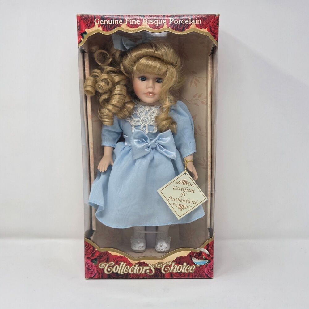 DanDee Collector's Choice Bisque Porcelain Doll 12" NIB Limited Edition 1990s